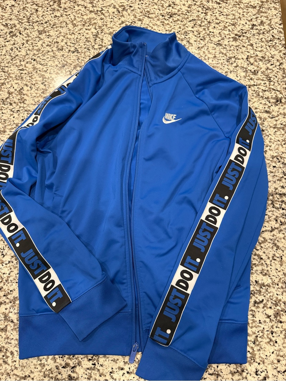 Nike Royal Blue 'Just Do It.' Zip Track Jacket